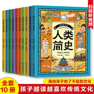畫給孩子系列 套裝全10冊(cè) 中國神話傳統(tǒng)節(jié)日漢字故事精美彩繪睡前故事書兒童課外閱讀老師推薦小學(xué)生課外閱讀繪本