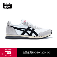 Onitsuka Tiger鬼塚虎男女鞋休閑鞋子透氣運(yùn)動(dòng)鞋減震慢跑鞋DUALIO 白色100 39.5