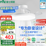 雷士（NVC）枕邊風(fēng)風(fēng)扇燈吊扇北歐餐廳臥室全光譜1級(jí)能效三防一體36瓦包安裝