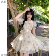 戀的連衣裙夏季法式2025新款蓬蓬裙少女學(xué)生小個(gè)子女生衣服夏天短裙子 圖片色 均碼 (可備注碼數)