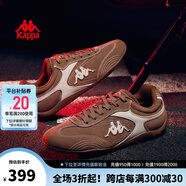 KAPPAWing卡帕賽車鞋德訓(xùn)鞋男2025夏季新款運(yùn)動(dòng)男鞋潮流復(fù)古休閑板鞋子 栗棕色/冬日白 41