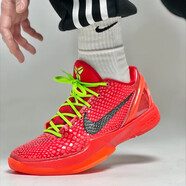NBA VIBE-Nike純原科比籃球鞋青蜂男女Kobe6后板防滑耐磨網(wǎng)面實(shí) 耐克-w32紅色 40