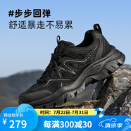 駱駝牌 登山鞋休閑戶(hù)外透氣網(wǎng)面運動(dòng)鞋耐磨徒步鞋 P15M379009 暗夜黑 39