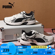 彪馬（PUMA）【復(fù)古跑鞋】緩震透氣老爹鞋男女運(yùn)動鞋MILENIO 390002 米白色-黑色-02 41