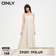 ONLY秋冬時(shí)尚V領(lǐng)蛋糕裙吊帶中長款連衣裙女|123407018 C11 仙人掌PEYOTE M 165/84A