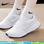 耐克（NIKE）運動(dòng)女鞋 2025新款夏季網(wǎng)面透氣慢跑鞋輕便休閑跑步鞋子 RUN DEFY/白/白金色 36 內長(cháng)225mm