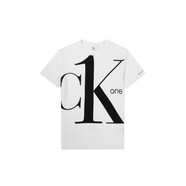 CALVIN KLEIN JEANSCK男裝經(jīng)典短袖T恤黑色大LOGO休閑透氣青春體恤半袖夏裝 白色1(收藏后拍下優(yōu)先發(fā)貨) XL 建議145~160斤左右