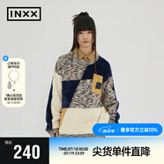 英克斯（inxx）APYD  APYD 不規(guī)則拼接色塊針織衫男復(fù)古撞色圓領(lǐng)套頭毛衣潮流 多色拼接 S