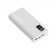 華為（HUAWEI）適用國貨之光3C認證66w級快充充電寶20000毫安大容量typec雙向快充數顯移動(dòng)電源 K7白色(版外銷(xiāo))-66W 10000毫安