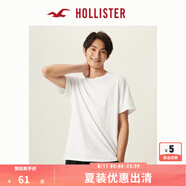 HOLLISTER24夏款經(jīng)典小海鷗情侶基礎(chǔ)款短袖T恤男裝女裝KI324-4042 白色 M (180/100A)