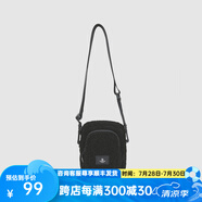 探路者單肩包秋冬休閑日常包戶外搖粒絨挎包運(yùn)動(dòng)包男女通用 黑色 均碼