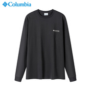 Columbia哥倫比亞長袖T恤男25秋季新戶外防紫外線針織打底衫AJ5272 007XXL