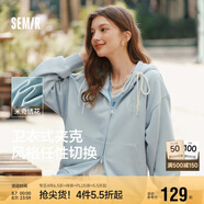 森馬迪士尼米奇家族合作外套女連帽寬松2025春季繡花夾克109125108001