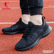 喬丹QIAODAN夏季男鞋跑步鞋運動(dòng)鞋男跑鞋學(xué)生透氣休閑鞋R 黑色/鯊魚(yú)灰 42