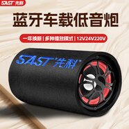 先科（SAST）便攜式車載藍(lán)牙音響 12v24v低音炮有源汽車功放音箱電腦電視手機(jī)播放 5英寸喇叭 送車載電源點(diǎn)煙器