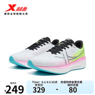 特步【門店同款】騛速5.0跑鞋男減震回彈舒適穩(wěn)定耐磨通勤慢跑運(yùn)動(dòng)鞋 經(jīng)典白/熒光青提綠熒光數(shù)碼粉-女 37