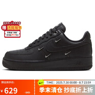 耐克NIKE板鞋女空軍一號AF1 AIR FORCE 1運動鞋HQ1180-001黑37.5