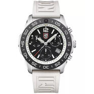 雷美諾時(shí)（Luminox）瑞士三眼石英男表mm防水米黑盤白橡膠表帶 No Color