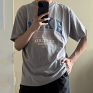 耐克（NIKE）短袖T恤男士2025夏季新款運(yùn)動(dòng)服針織透氣圓領(lǐng)上衣半袖FB9804-100 純棉HQ9150-042藍(lán)灰色 L 建議體重130-150斤