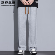 馬克華菲休閑褲男2025夏季薄款冰絲寬松直筒百搭簡(jiǎn)約時(shí)尚潮流男裝 TUT190淺灰色 2XL