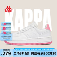 KAPPA男鞋板鞋男2025夏季新款小白鞋子男款情侶跑步鞋百搭休閑運動鞋 經(jīng)典白/牡丹粉(女款） 37 (230mm)