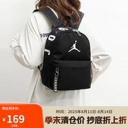Jordan男女喬丹 聚酯纖維 書包背包 經(jīng)典大Logo雙肩包DV5304-010黑 均碼