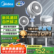 美的（Midea）【暴風(fēng)循環(huán)】空氣循環(huán)扇大風(fēng)量搖頭電風(fēng)扇家用臺式落地扇輕音臥室節能小風(fēng)扇柔風(fēng)輕羽扇 FGA24TQ