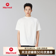 土撥鼠（Marmot）速干短袖 男士戶外運動T恤上衣 吸濕速干 抗菌 Mt.RashGuard 白色 L