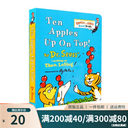 英文原版 蘇斯博士啟蒙紙板 Dr. Seuss 低幼兒童基礎(chǔ)感官聲音與耳朵英語閱讀啟蒙讀物紙板書 撕不爛 Fox In Socks經(jīng)典紙板 綠山墻 Ten Apples Up on Top 紙板書 綠