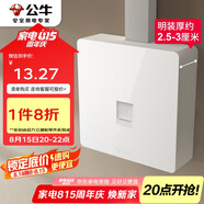 公牛（BULL）明裝大板開(kāi)關(guān)插座 G59系列 一位電腦插座  G59T102