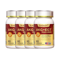 美國進口抗衰老AKG+EGT麥角硫因+PQQ+NMN細胞基因修護抗膠囊 [活力麗人]60粒*4瓶 akg抗衰麥角硫因PQQ+NMN 修復(fù)線粒體抗衰老