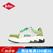LEE COOPER板鞋男低幫面包鞋男鞋2025春款潮鞋百搭厚底增高運動(dòng)鞋男休閑鞋 牛油果綠 44