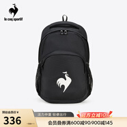 樂卡克（Le coq sportif）法國公雞女款騎行系列秋季運動便攜雙肩背包CA-8648233 黑色/BLK F