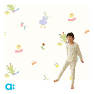 幼嵐（ALLBLU）allblu幼嵐【擼貓棉】?jī)和履型锒珹類家居服內(nèi)衣套裝 草藥精靈滿印 130 cm