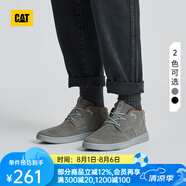 CAT卡特休閑鞋男士CODE系列戶外百搭中幫鞋拼色板鞋休閑靴 灰色 44