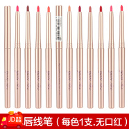云狐（YUNHU）唇筆唇線筆裸色防水初學(xué)者持久不脫色勾線畫口紅神器女正品唇懶人 唇線筆共10支(備注色號)
