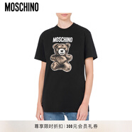 MOSCHINOMoschino/莫斯奇諾25早春男女同款TeddyBearT恤【季末折扣】 黑色 XXS