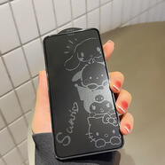 顥烜蘋果16promax防窺鋼化膜15Pro Max卡通息影膜適用iPhone11手機(jī)膜x [息影膜]疊疊玉桂狗 防窺iPhone16