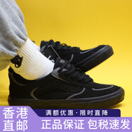 VANS范斯黑SkateRowley低幫翻毛皮滑板鞋VN0A2Z3OHR0 黑色VN0 36