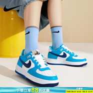 耐克（NIKE）女鞋2025新款夏季AIR FORCE1空軍一號(hào)白休閑鞋運(yùn)動(dòng)鞋低幫板鞋大童 AIR FORCE 1 /北卡海藍(lán) 38.5
