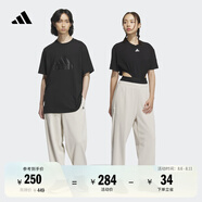 adidas情侶款加厚毛圈直筒束腳運(yùn)動(dòng)褲男女阿迪達(dá)斯官方輕運(yùn)動(dòng)   礬土棕   L