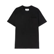 吉爾·桑達(dá)（Jil Sander）短袖T恤男士修身圓領(lǐng)黑衫休閑簡約圓領(lǐng)棉質(zhì)透氣寬松男裝上衣 黑色 均碼 |S