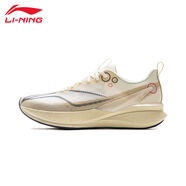李寧（LI-NING）赤兔8/8PRO跑步鞋2025男款中考訓練跑鞋透氣減震競速專業(yè)運動鞋 米白色【赤兔8PRO】 42