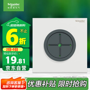 施耐德電氣穿線面板 空白面板帶出線孔 86型暗裝引線面板 境尚系列 純境白