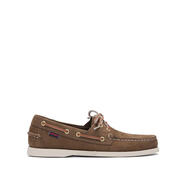 仕品高（SEBAGO）男士休閑鞋 經(jīng)典皮面橡膠底舒適軟底帆船鞋 BROWN 41.5