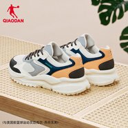 喬丹小千禧運動(dòng)鞋男鞋冬季革面加絨休閑鞋復古保暖老爹鞋輕便跑步鞋男 象牙白/純質(zhì)灰(網(wǎng)面) 42.5