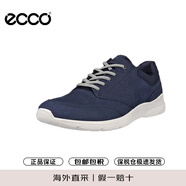 愛步（ECCO）休閑皮鞋男 牛皮運(yùn)動鞋 歐文511734 51117藍(lán)色 42