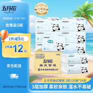 五月花（May Flower）抽紙 3層120抽*24包S碼 柔厚親膚卡通可愛面巾紙 整箱裝