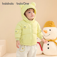 巴拉巴拉balaOne寶寶羽絨服冬裝男童女童保暖連帽外套萌2025209425107216