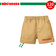 MIKIHOUSE 兒童服飾系列短褲休閑工裝褲寬松透氣五分褲夏透氣 米色120cm